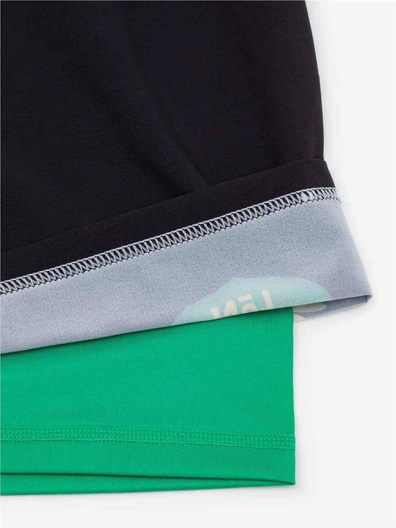 MANTO hybrid fightshorts Cross -black
